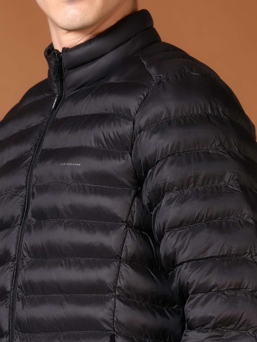 men solid long sleeve puffer jacket - 21661163 -  Standard Image - 3