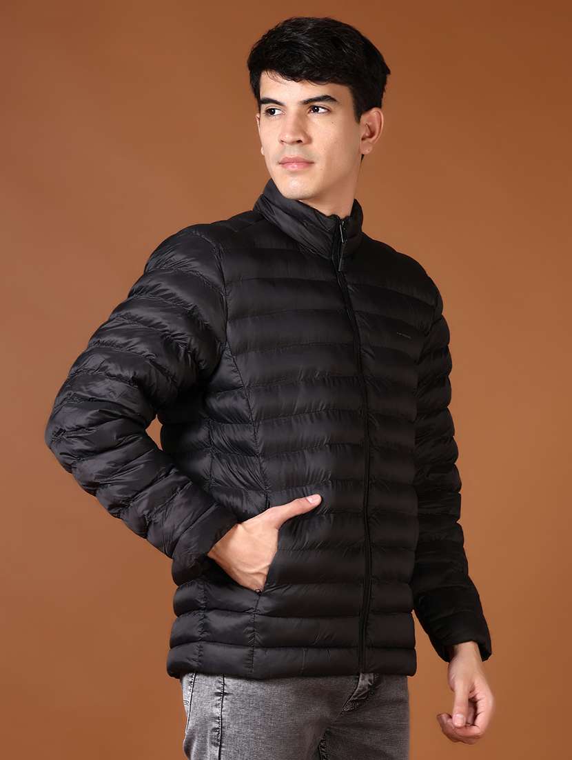 men solid long sleeve puffer jacket - 21661163 -  Standard Image - 5