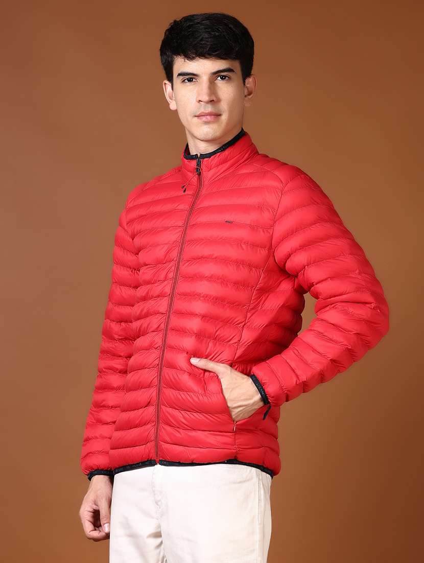 men solid long sleeve puffer jacket - 21661168 -  Standard Image - 5