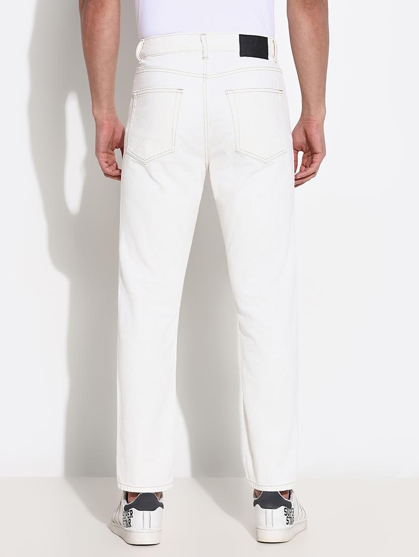 men mid rise straight fit slash knee denim jean - 21661336 - Standard Image - 3