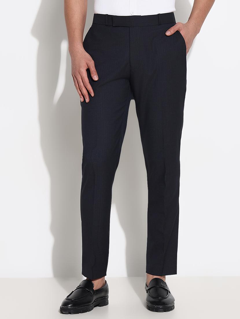 men mid rise solid flat front formal trouser - 21661429 - Zoom Image - 0
