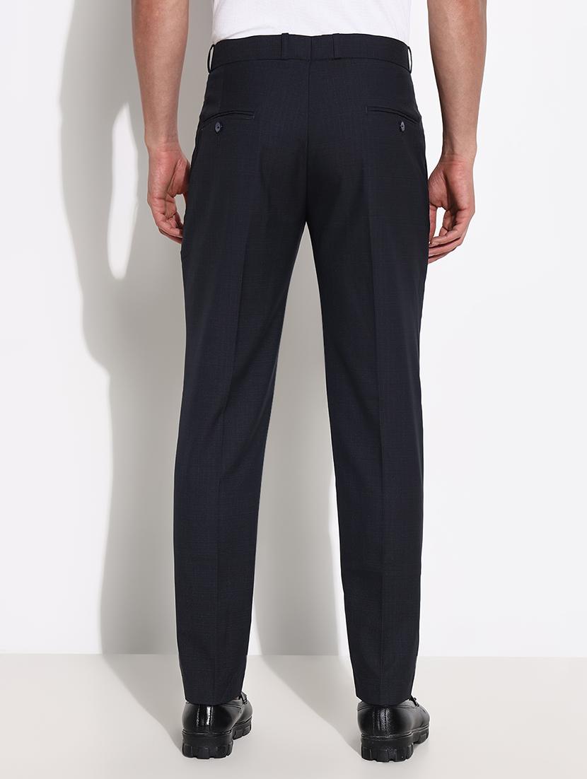 men mid rise solid flat front formal trouser - 21661429 - Standard Image - 3