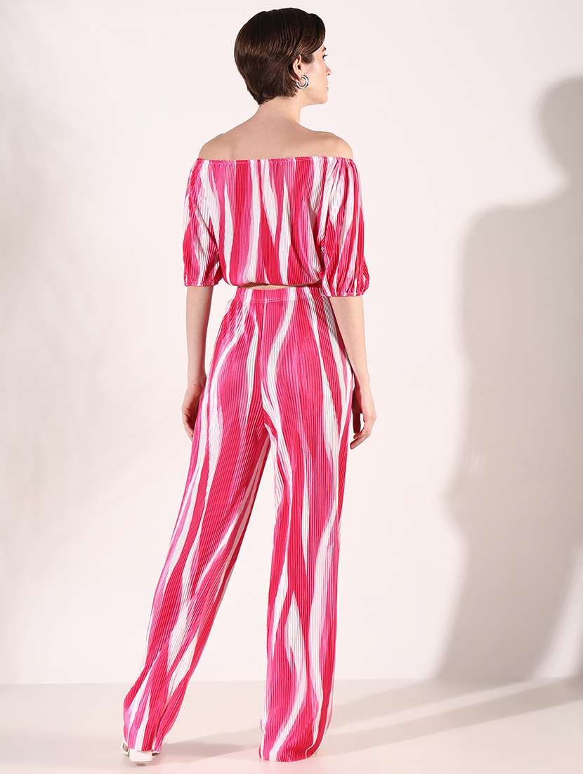 women printed top and trouser co-ord set - 21661455 -  Standard Image - 3