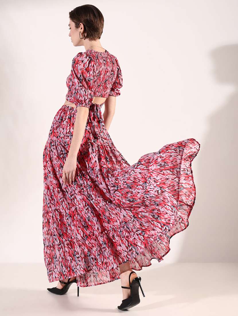 women printed top and skirt co-ords set - 21661458 - Standard Image - 5