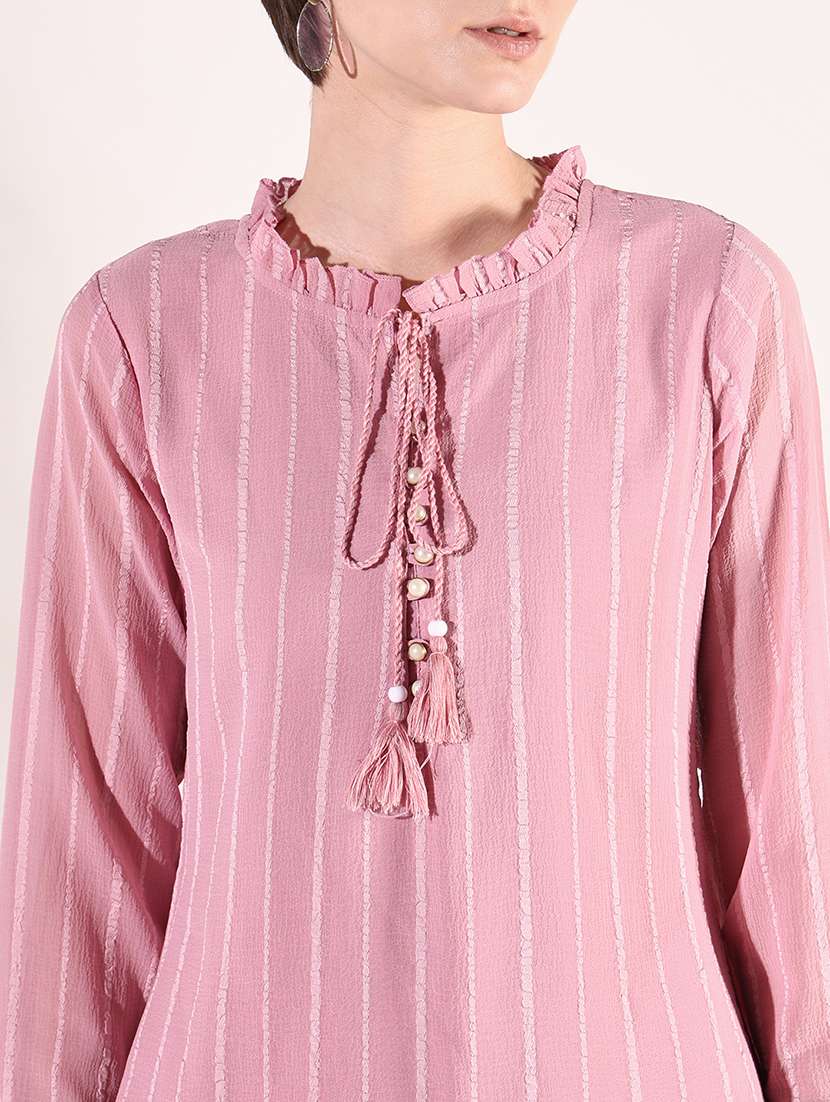 women stripes top and trouser co-ords set - 21661460 -  Standard Image - 5