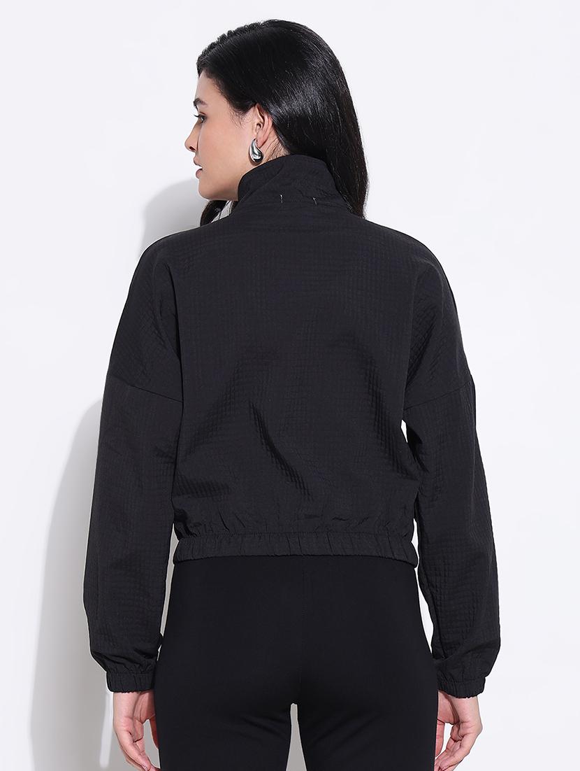 black nylon bomberbiker jacket - 21661505 - Standard Image - 3
