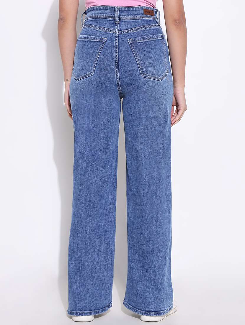 women high rise denim jeans - 21661510 -  Standard Image - 3