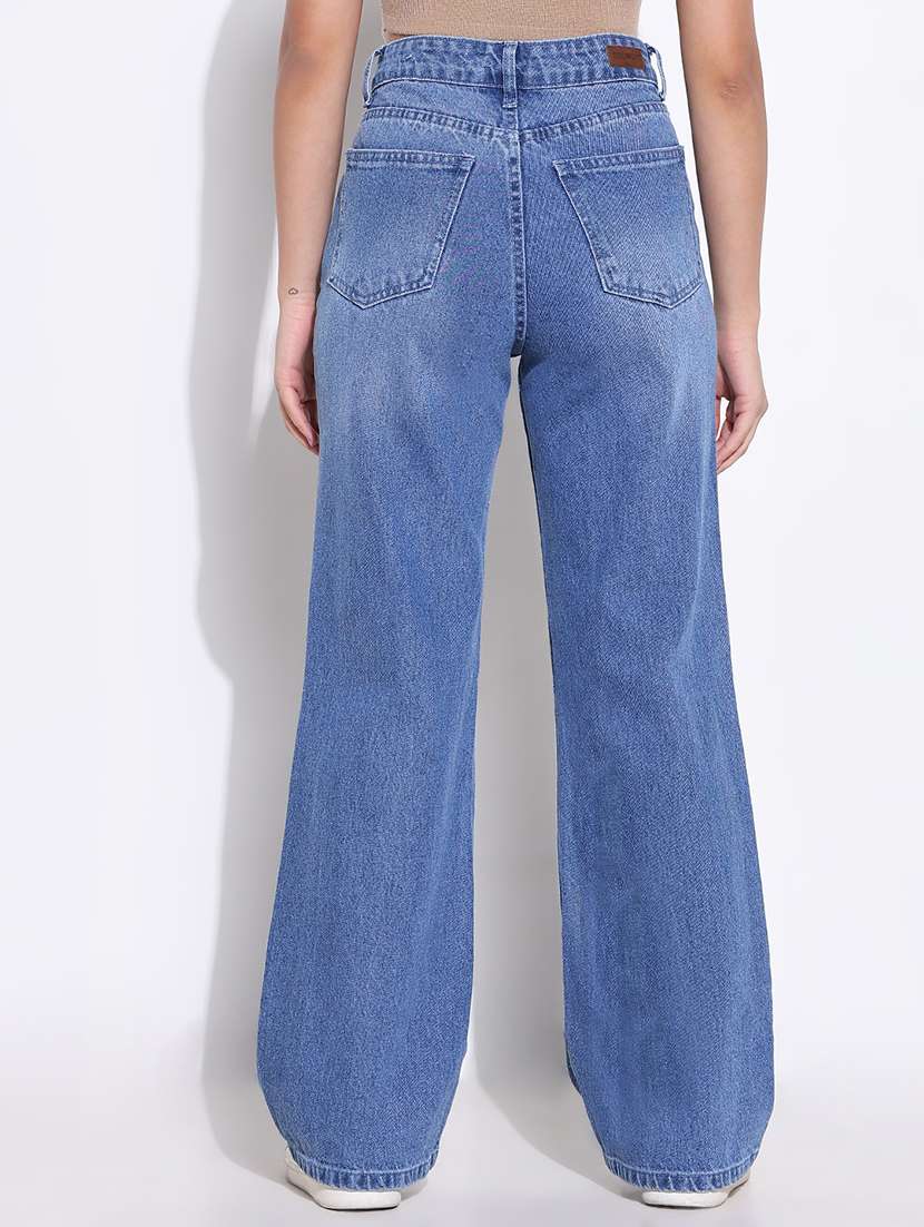 women high rise denim jeans - 21661511 - Standard Image - 3