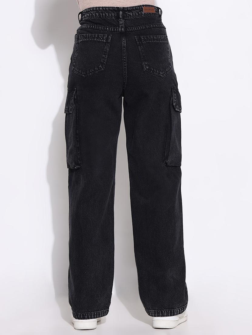 women high rise denim jeans - 21661512 - Standard Image - 3