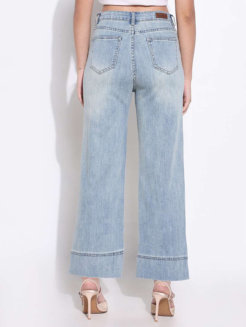 women high rise denim jeans - 21661519 - Standard Image - 3