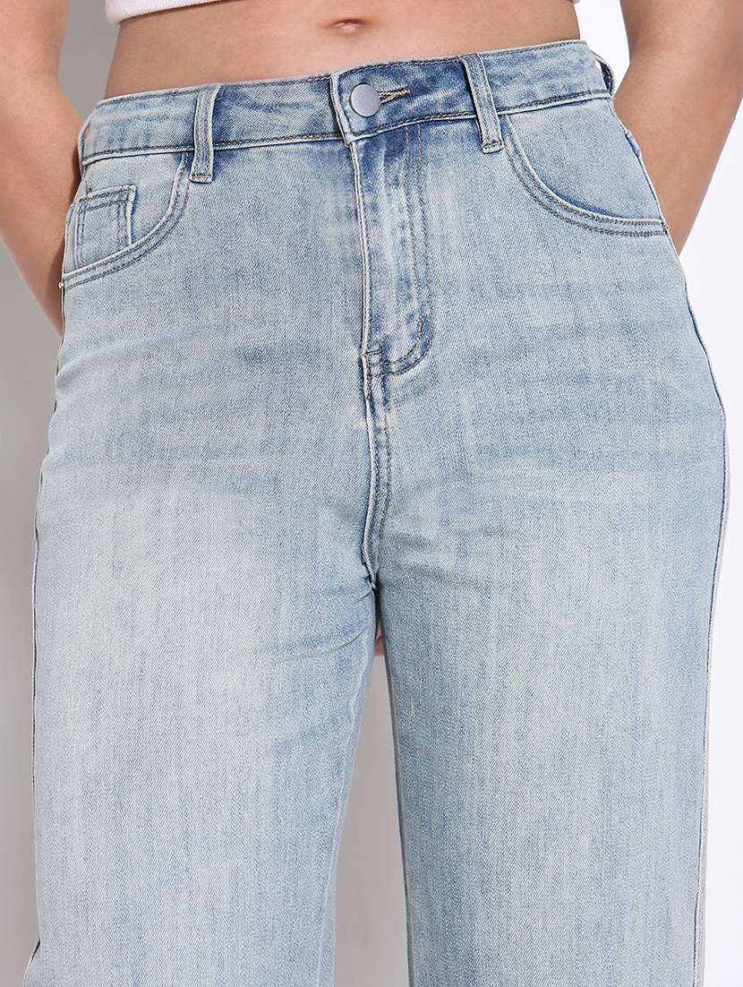 women high rise denim jeans - 21661519 - Standard Image - 5
