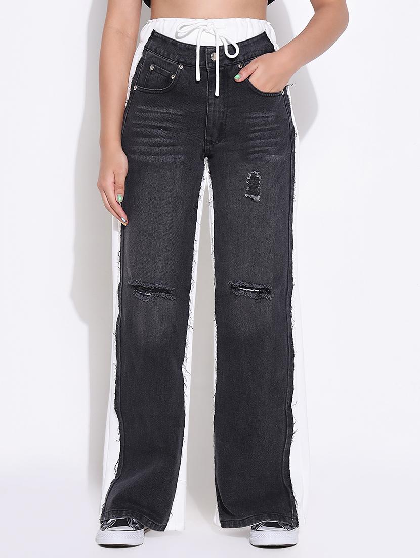 women high rise denim jeans