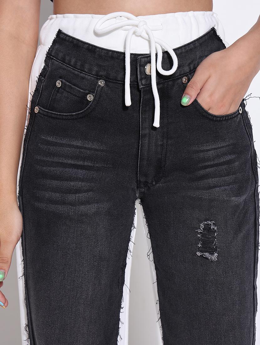 women high rise denim jeans - 21661520 - Standard Image - 5