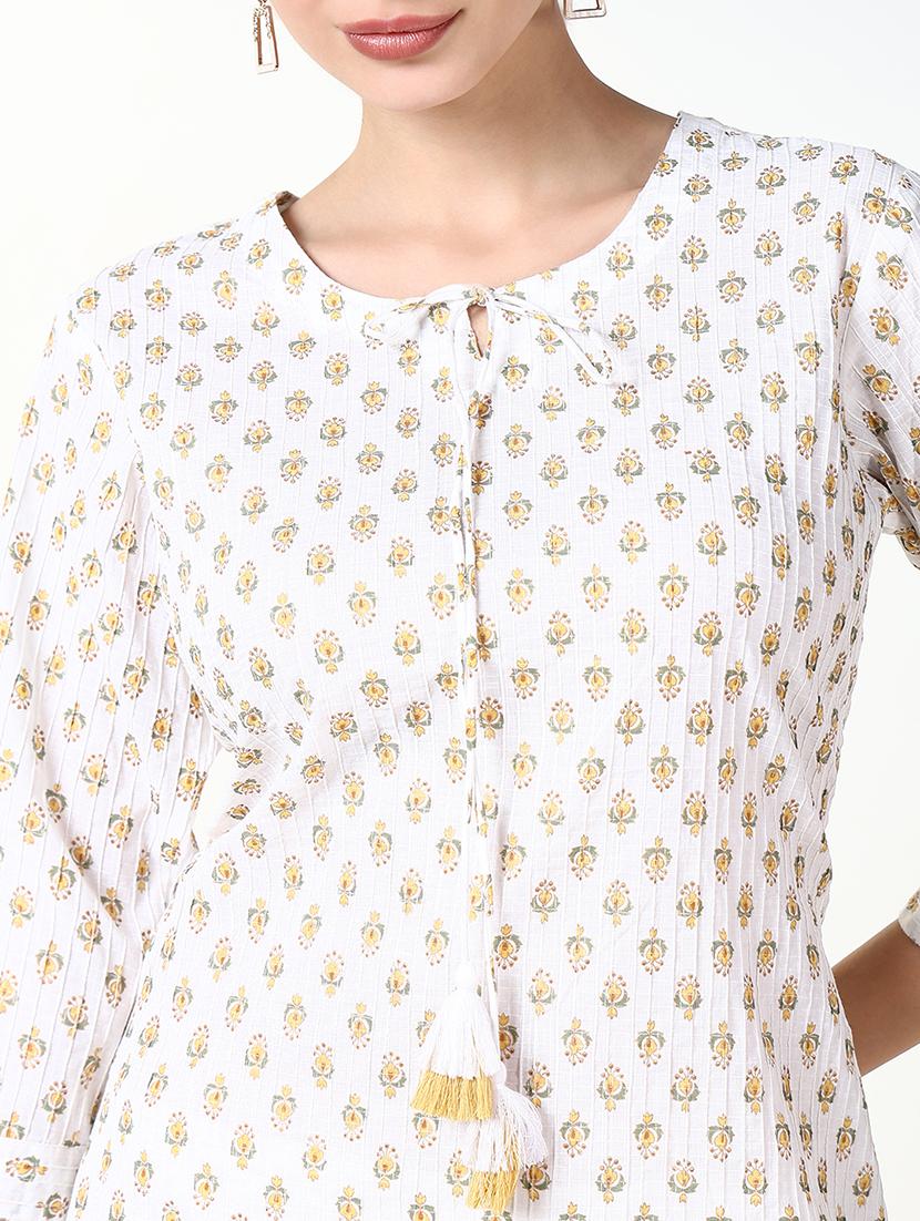 women there quarter sleeve staright kurta - 21661544 - Standard Image - 5