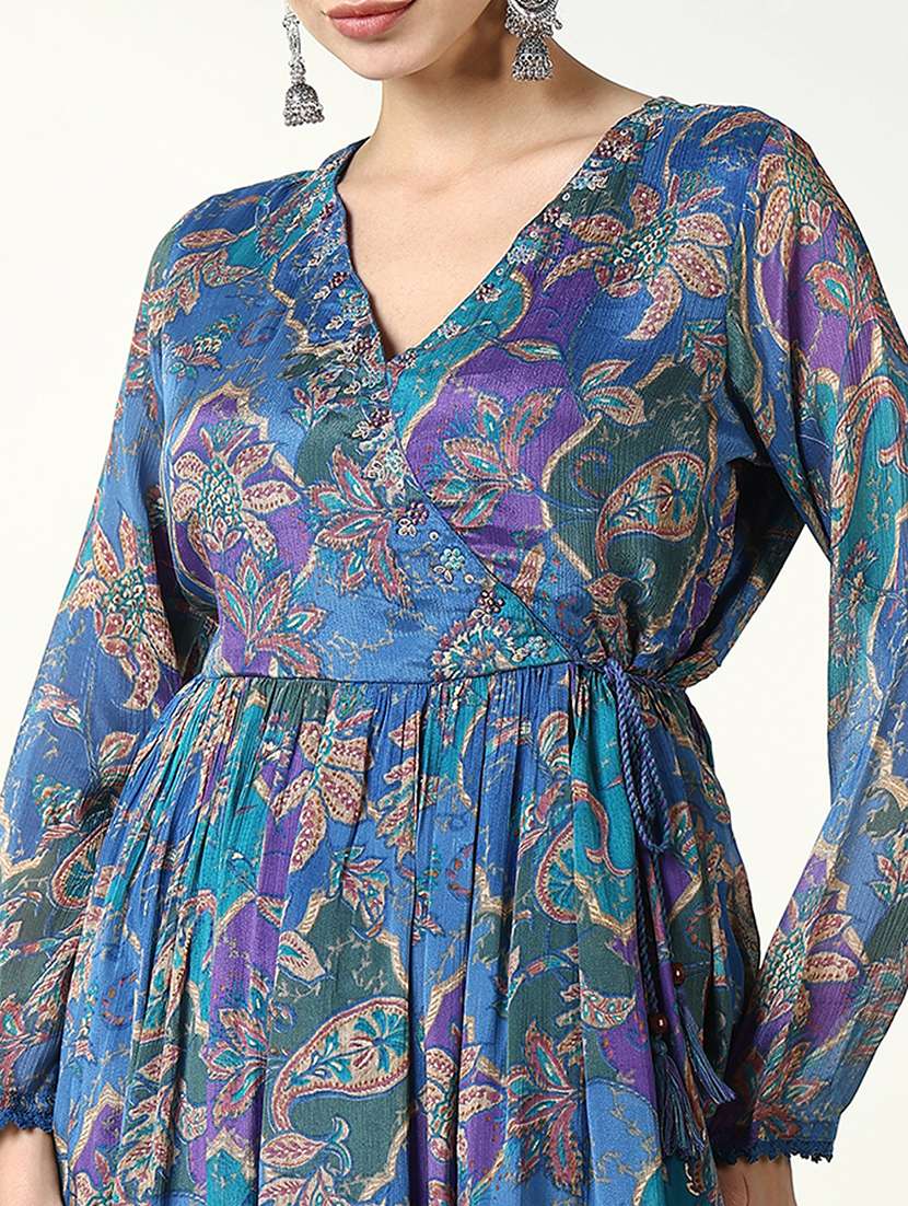 women floral kurta pant set with dupatta - 21661587 -  Standard Image - 5