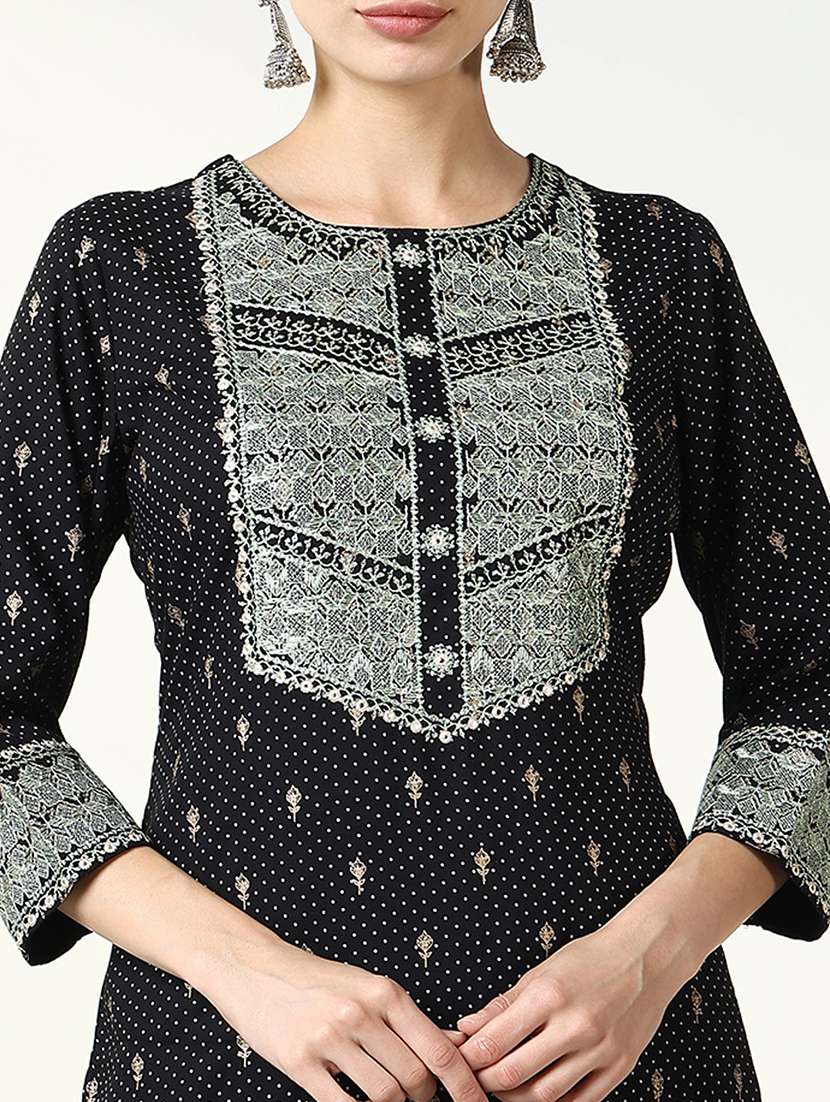 women printed kurta palazzo set with dupatta - 21661594 -  Standard Image - 5