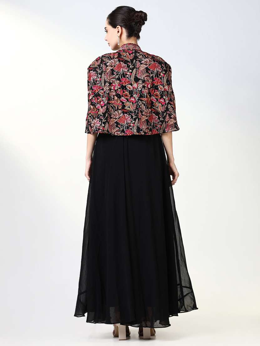 women embroidered skirt top set with jacket - 21661617 -  Standard Image - 3