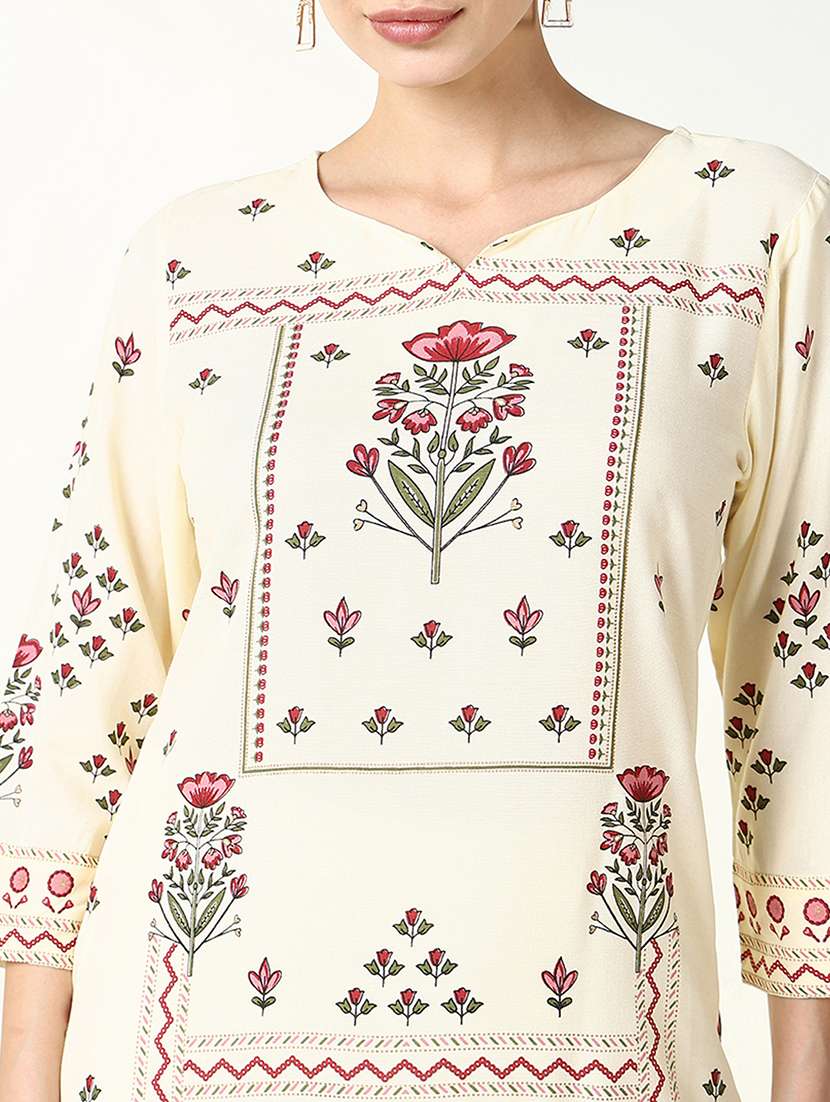 women three quarter sleeve kurta pant with dupatta set - 21661630 -  Standard Image - 5