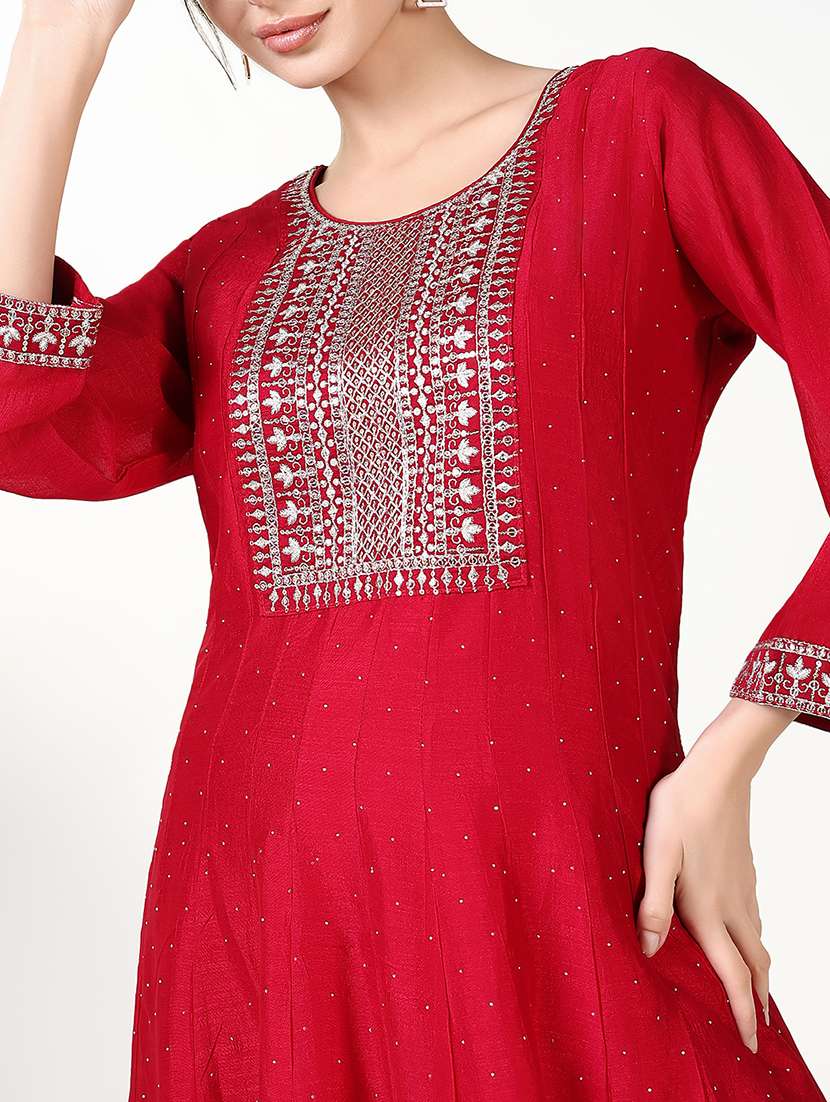 women embroidered kurta pant set with dupatta - 21661653 -  Standard Image - 5