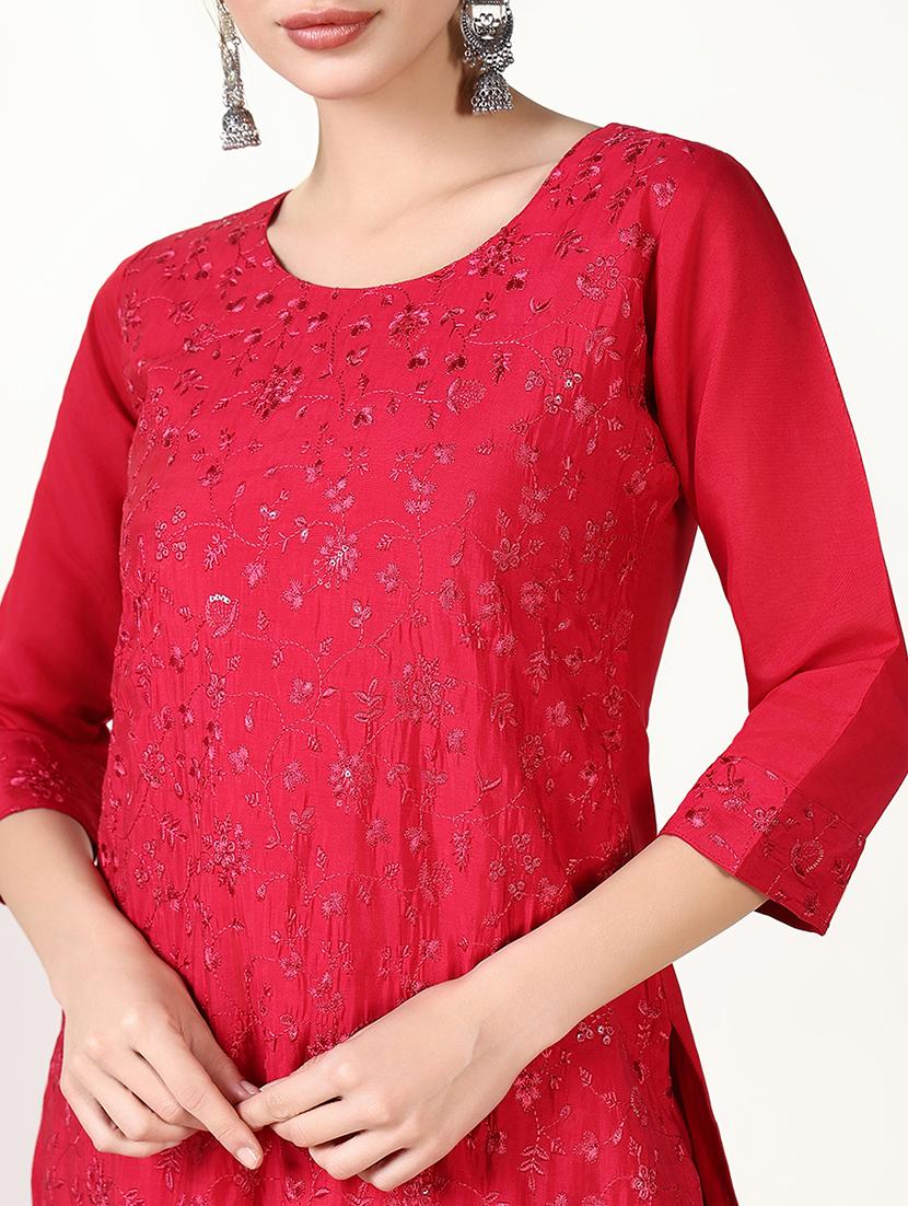 women embroidered kurta pant set with dupatta - 21661659 - Standard Image - 5