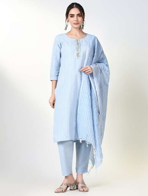 women self design kurta pant set with dupatta - 21661668 -  Standard Image - 0