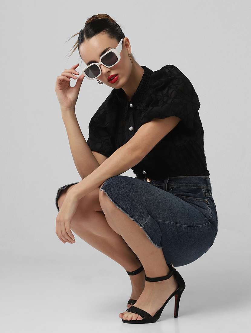 women self designed collared shirt with slip - 21661702 -  Standard Image - 5