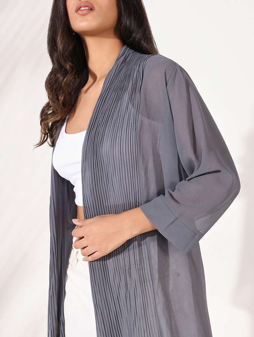 women solid long shrug - 21661721 -  Standard Image - 5