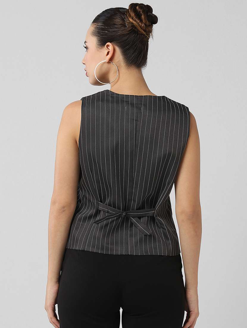 women striped sleeveless vest top - 21661776 -  Standard Image - 3