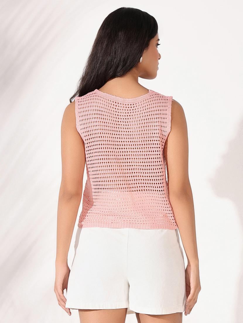 women crochet detailed crop top - 21661837 - Standard Image - 3