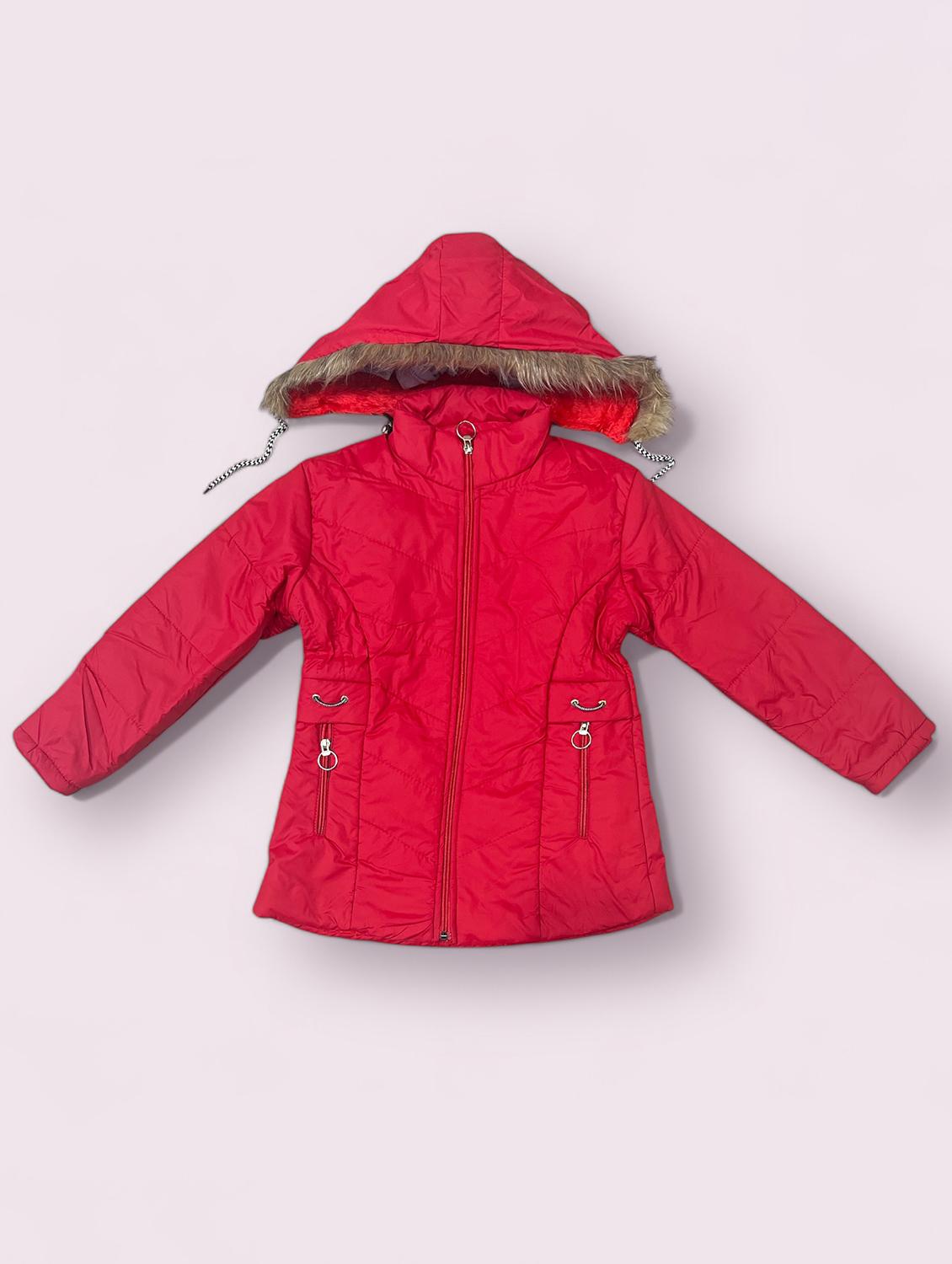 kids solid long sleeve quilted jackets - 21661946 -  Zoom Image - 0