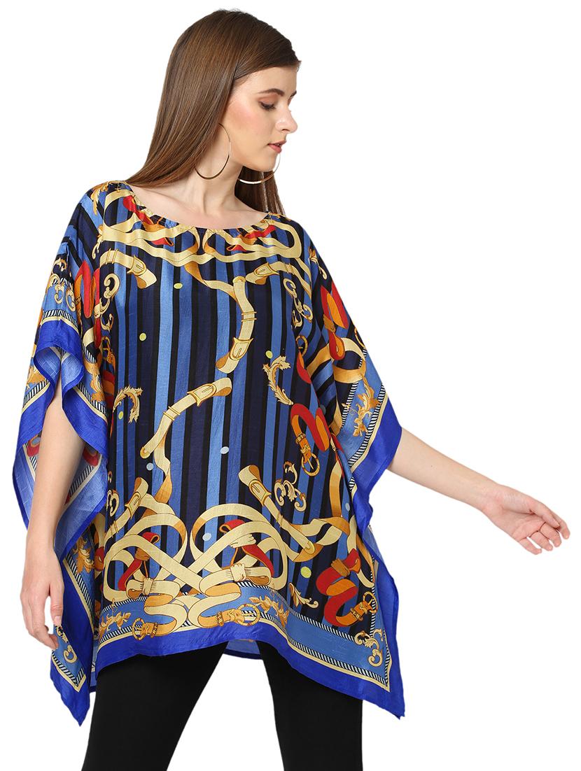 women printed relaxed fit kaftan tunic - 21661950 - Zoom Image - 0