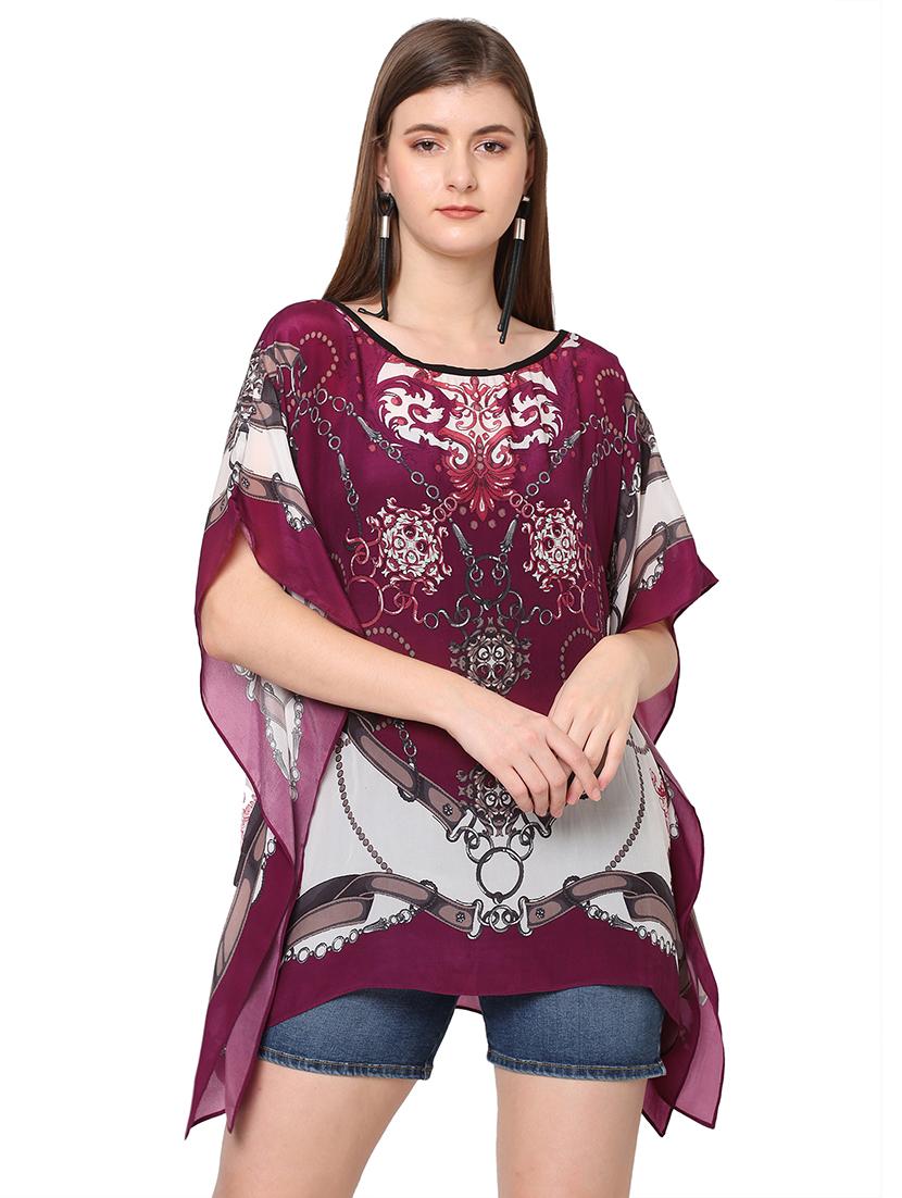 women printed relaxed fit kaftan tunic - 21661961 -  Zoom Image - 0