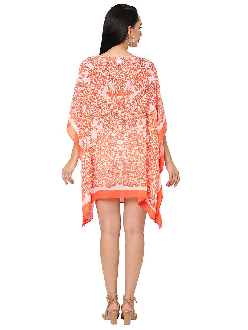 women printed relaxed fit kaftan dress - 21661973 - Standard Image - 3