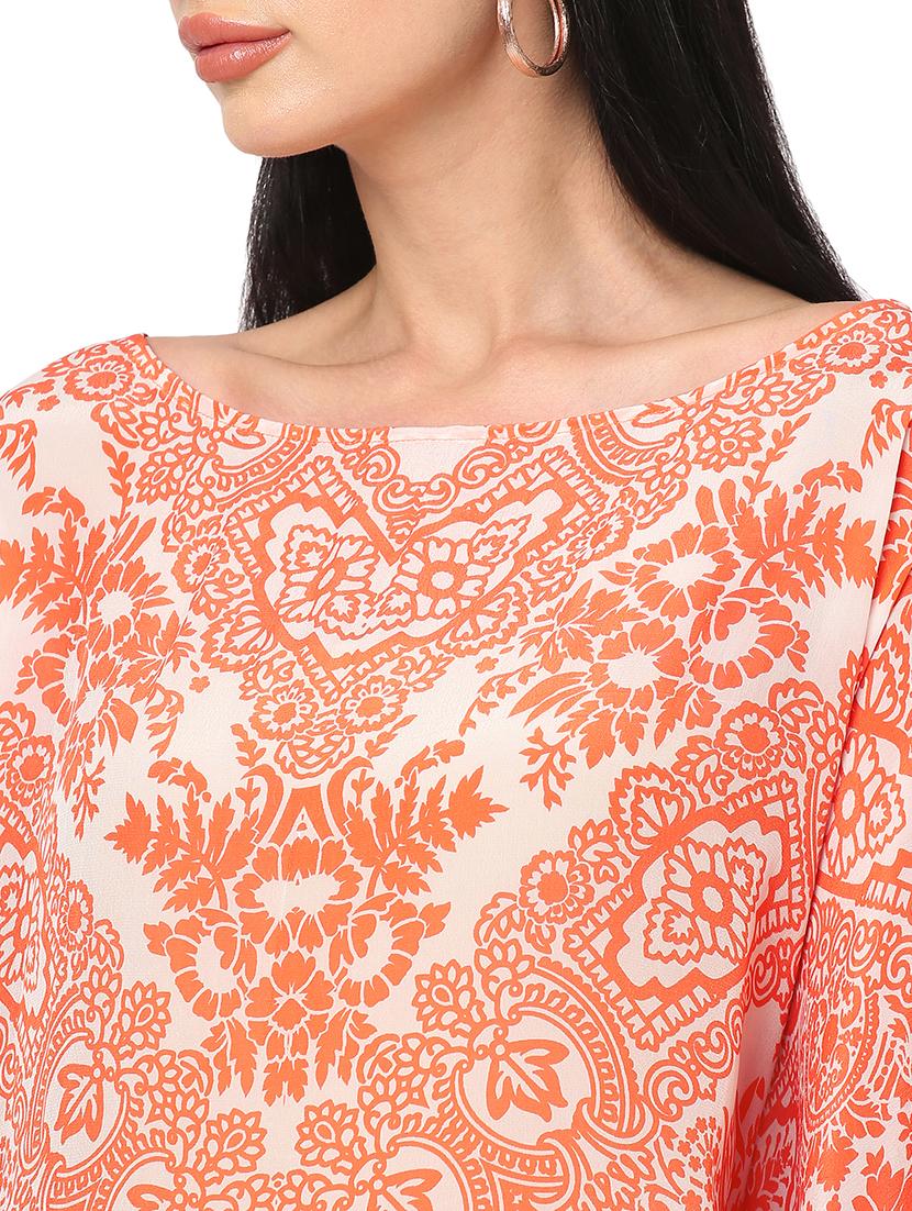 women printed relaxed fit kaftan dress - 21661973 - Standard Image - 5