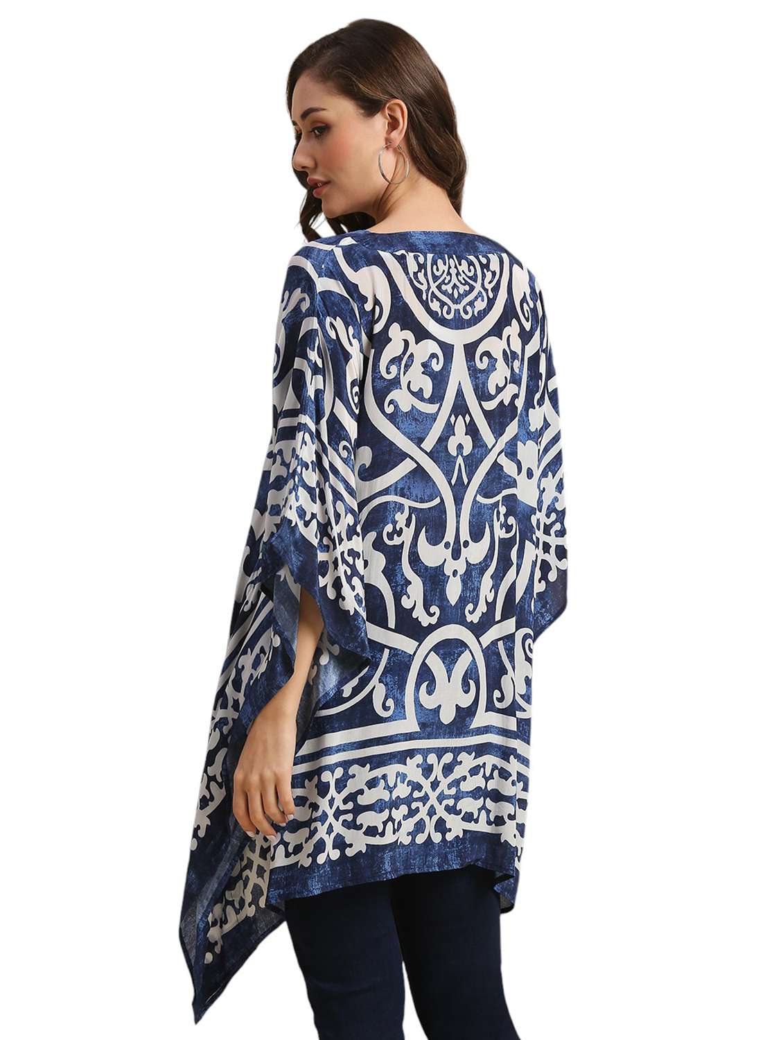 women printed relaxed fit kaftan tunic - 21662017 -  Standard Image - 3