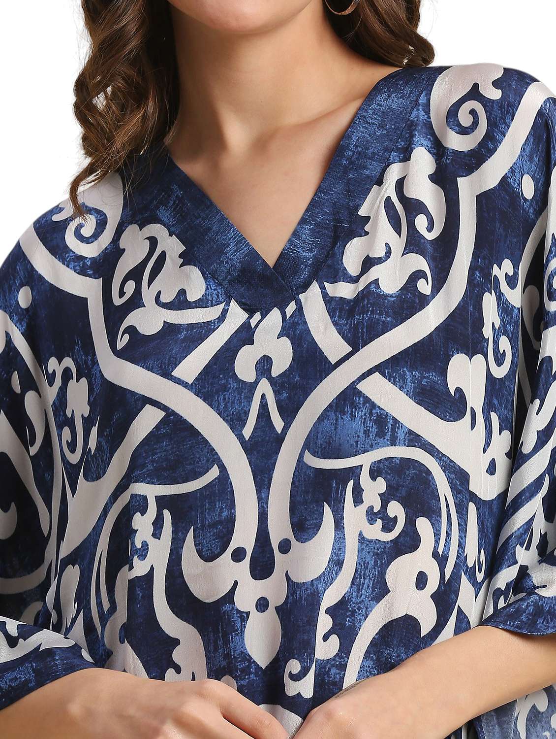 women printed relaxed fit kaftan tunic - 21662017 -  Standard Image - 5