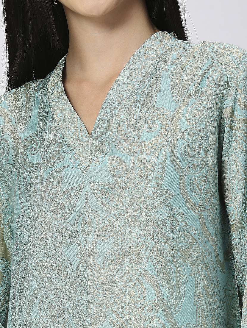 women three quarter sleeve kurta pant with dupatta set - 21662139 - Standard Image - 5