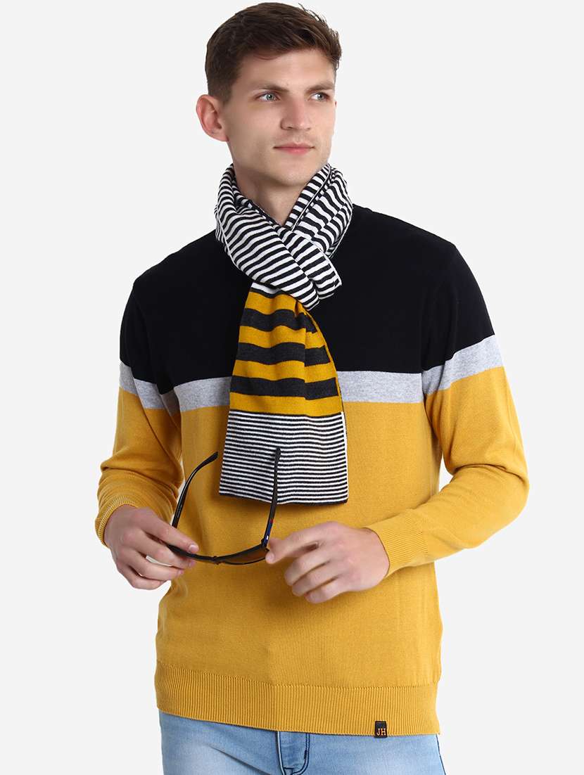 stylish winter knit muffler for men - 21662221 -  Standard Image - 3
