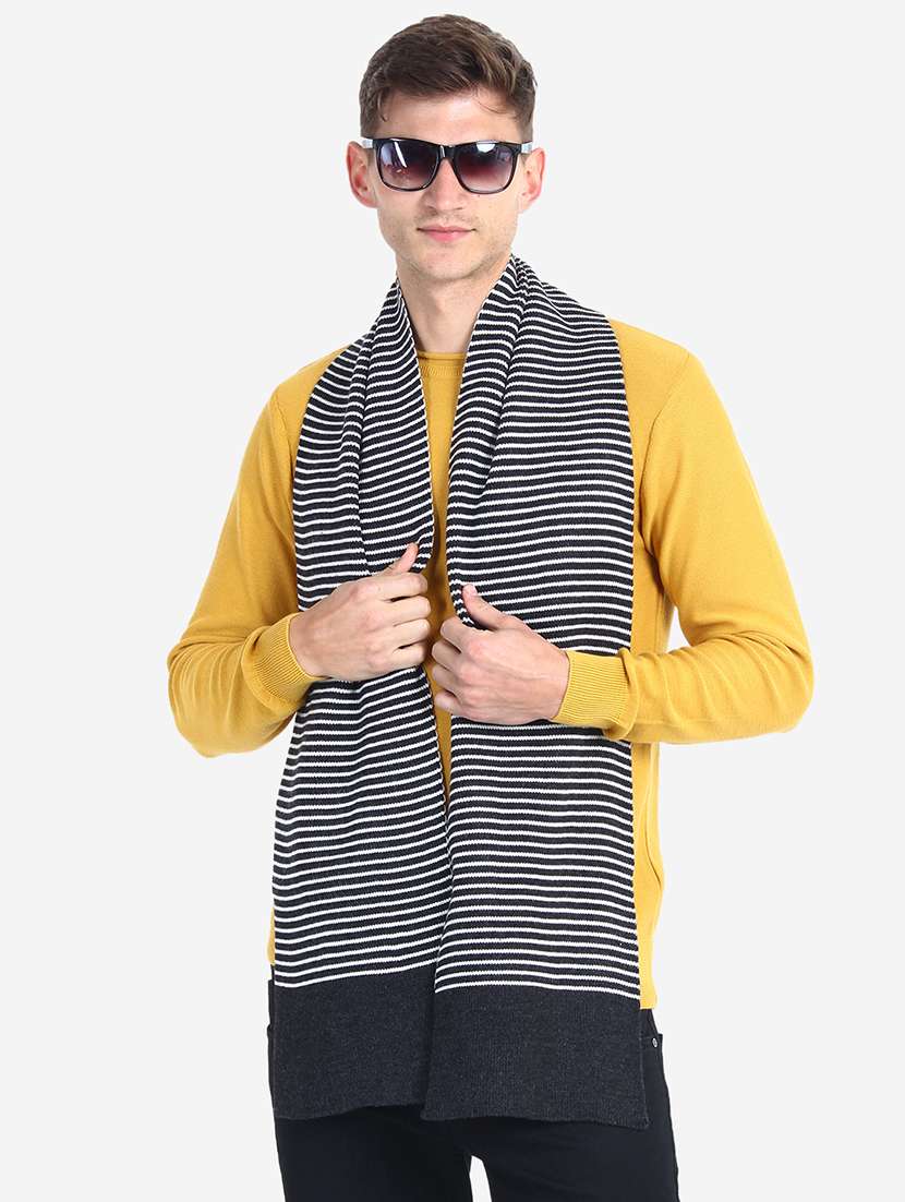 stylish winter knit muffler for men