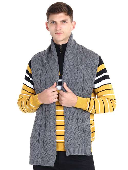 stylish winter knit muffler for men - 21662237 -  Standard Image - 0
