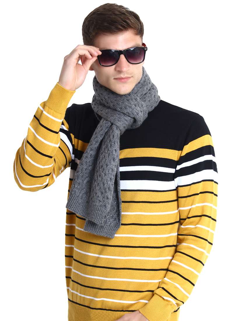 stylish winter knit muffler for men - 21662237 -  Standard Image - 3