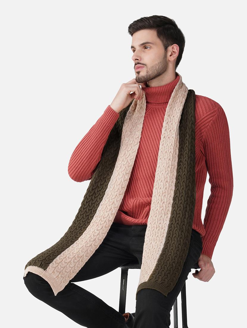 stylish winter knit muffler for men - 21662246 - Standard Image - 3