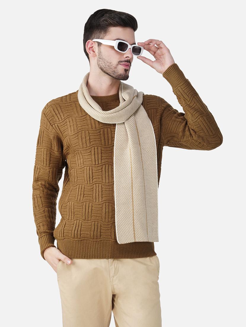 stylish winter knit muffler for men