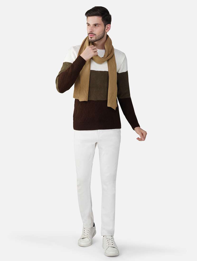 stylish winter knit muffler for men - 21662249 -  Standard Image - 3
