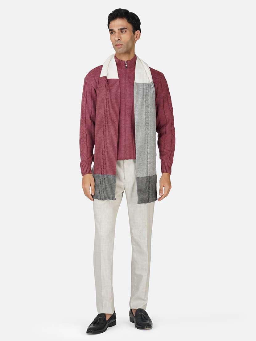 stylish winter knit muffler for men - 21662253 -  Standard Image - 3