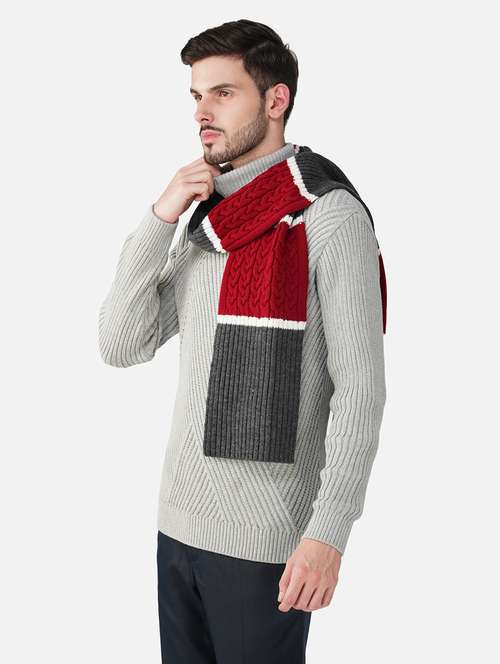 stylish winter knit muffler for men - 21662254 -  Standard Image - 0