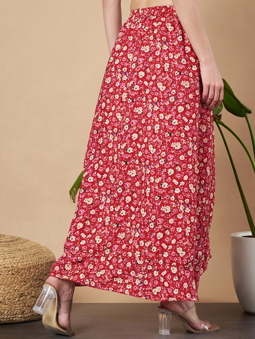 women florals printed wrap skirt - 21662317 - Standard Image - 3