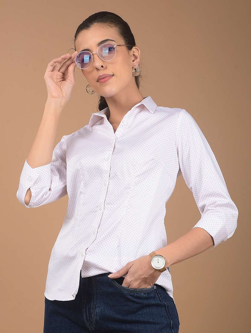 women printed collared regular shirt - 21662429 - Zoom Image - 0