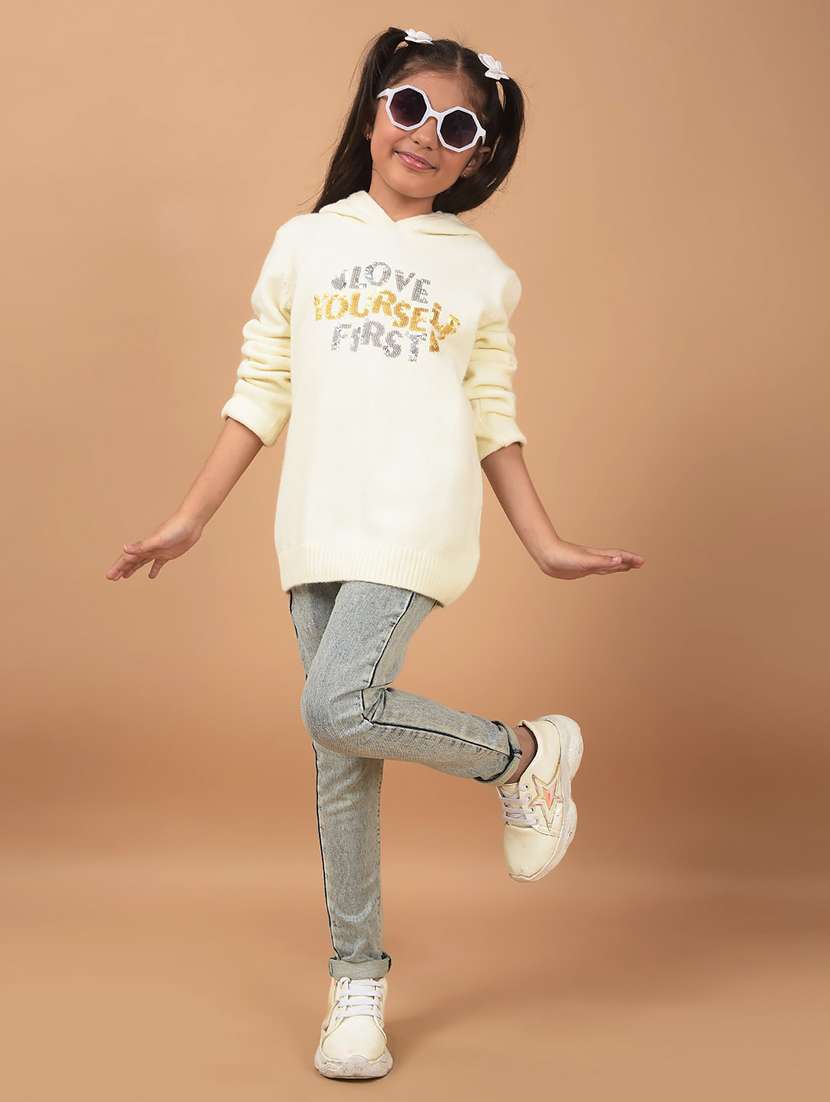girls self designed long sleeves sweater - 21662446 -  Standard Image - 5