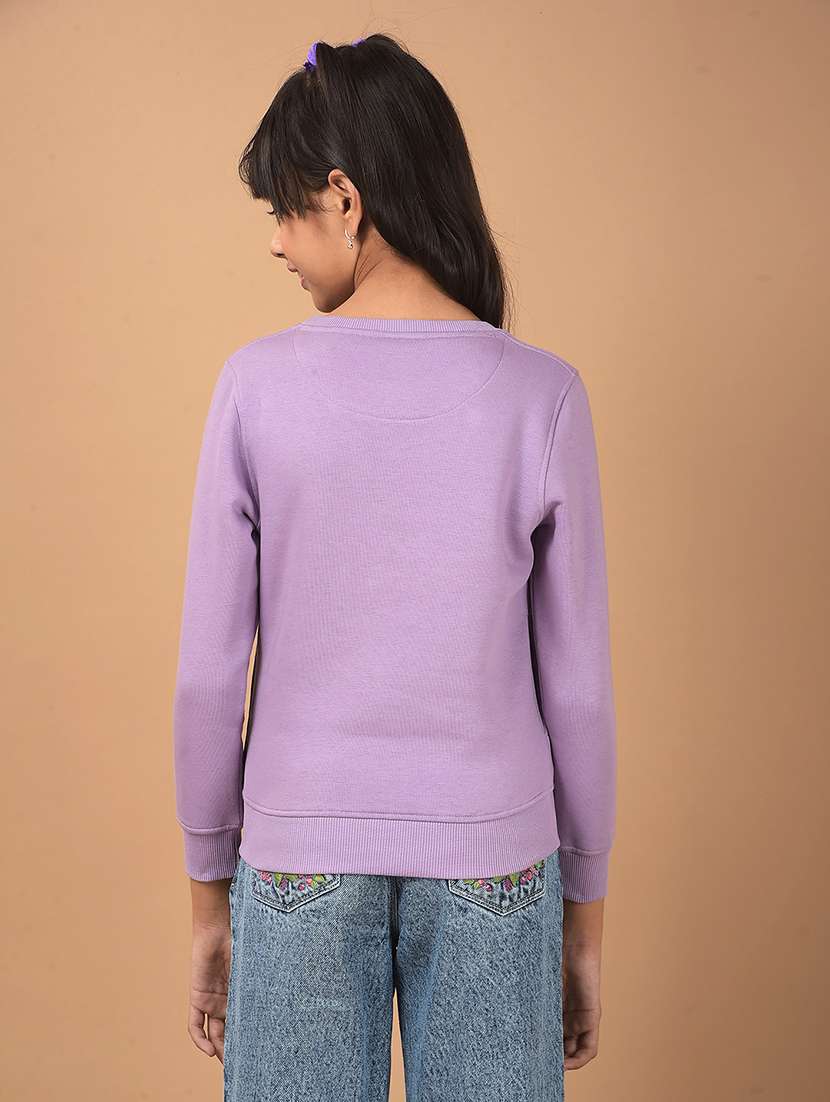 girls chest print long sleeves sweatshirt - 21662452 -  Standard Image - 3